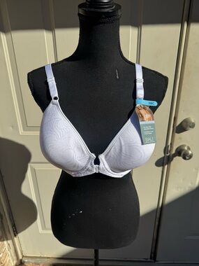 Bali, Front-Closure, White, Bra, Size 38C